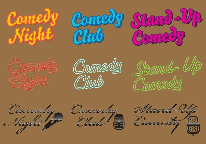 Comedy Logo Vectors Comedy Logo Vectors