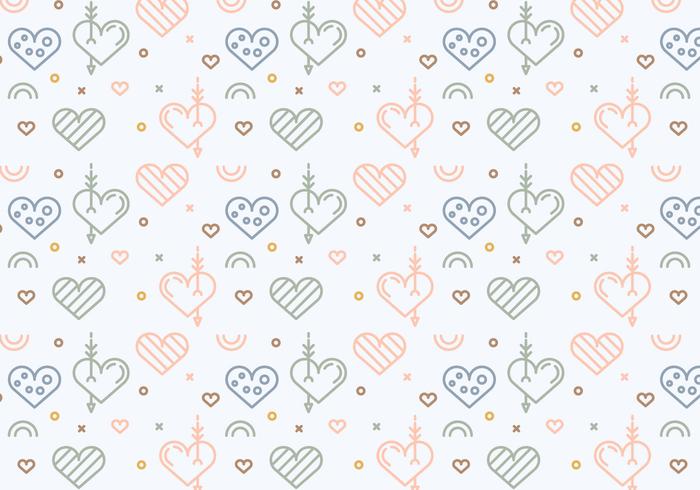 Free Heart Vector Pattern 4