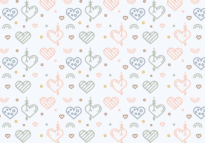 Free Heart Vector Pattern 4