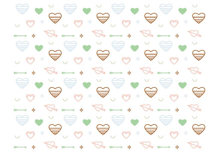 Free Heart Vector Pattern 2