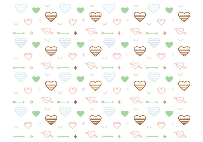 Free Heart Vector Pattern 2