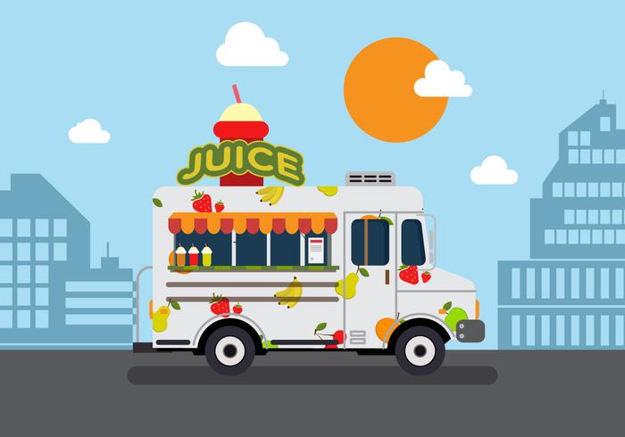 Vector Juice Truck