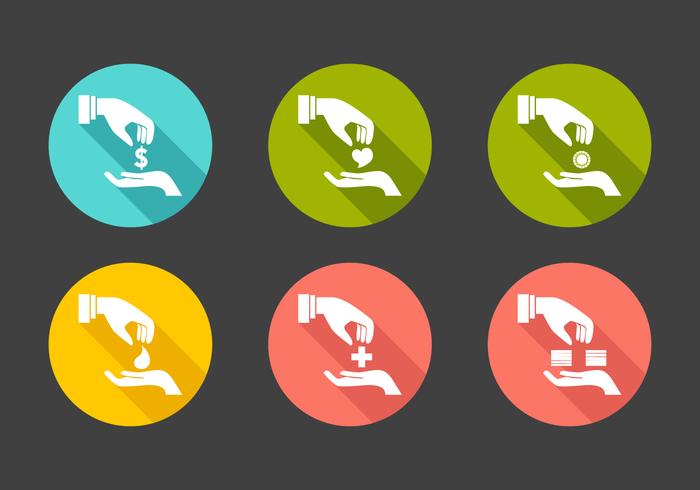 Vector Donation Icon Set