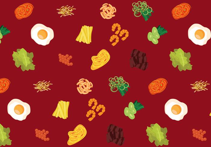 Vector Korean Food Pattern