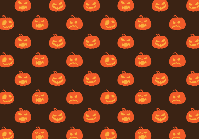 Vector libre patrón de calabaza de Halloween
