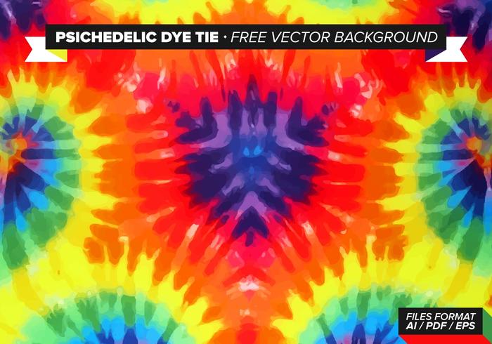 Psychedelic Dye Tie Free Vector Background Psychedelic Dye Tie Free Vector Background