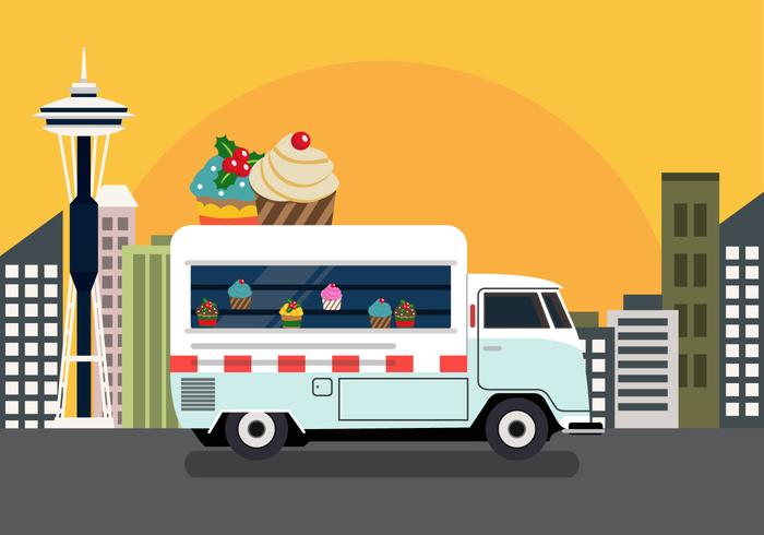 Vector Cupcake Truck