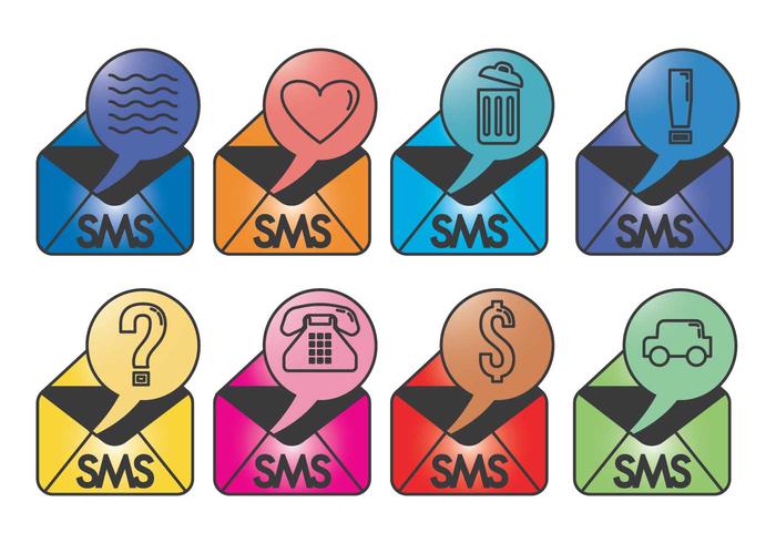 Grungy Sms Vectores Icono