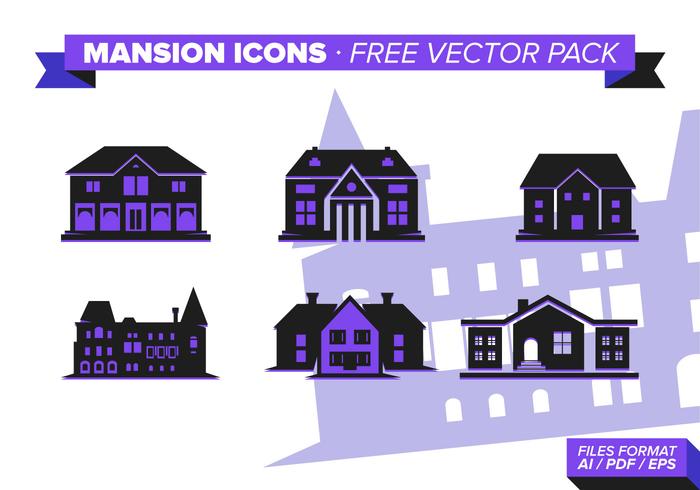 Mansion Icon s Free Vector Pack Mansion Icon s Free Vector Pack
