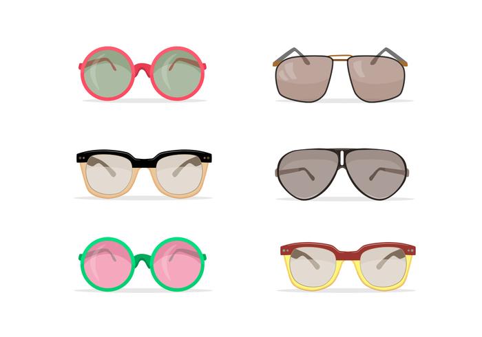 Old school sunglasses vectors Old school sunglasses vectors