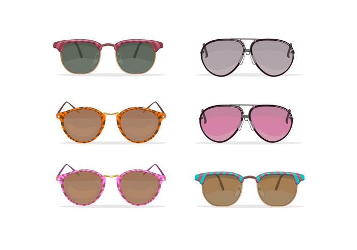 Oldschool sunglasses vectors Oldschool sunglasses vectors