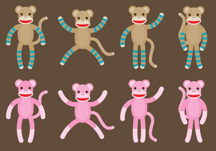 Monos de calcetines vector