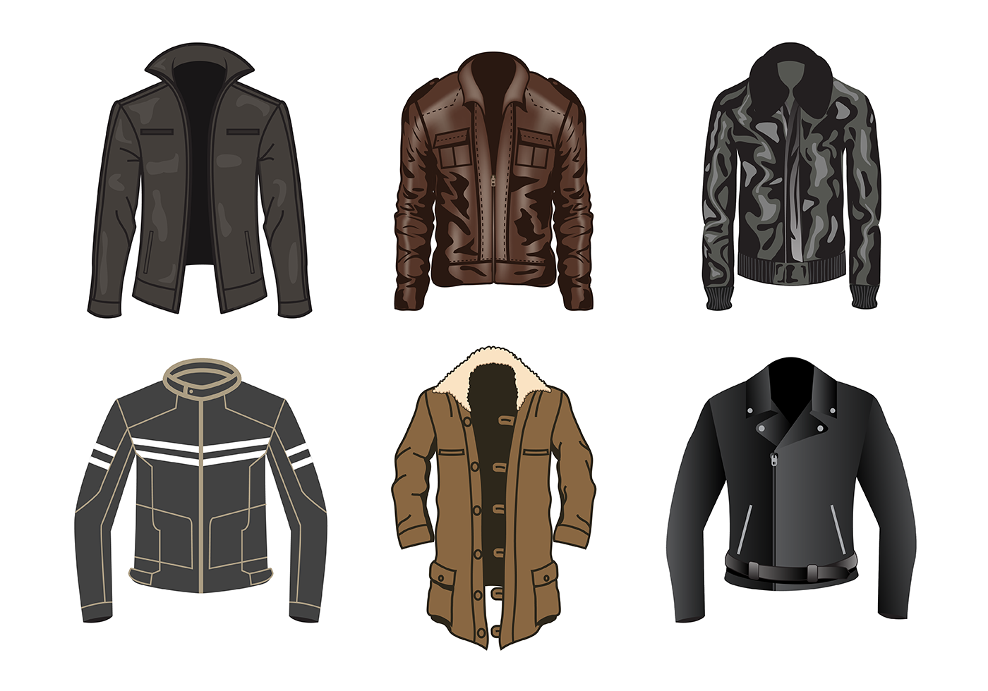 Free Leather Jacket Vector  Download Free Vector  Art 