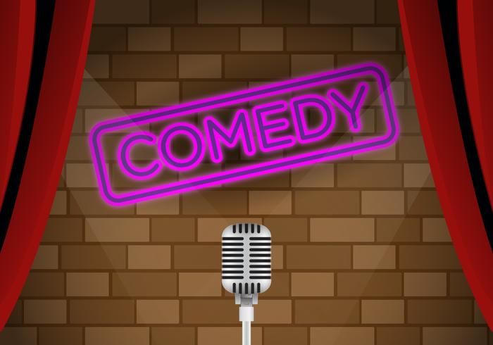 Vector Comedy Club Stage - Download Free Vectors, Clipart Graphics & Vector  Art