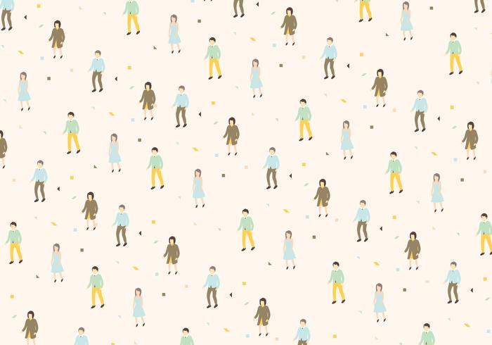 Man and Woman Pattern Vector