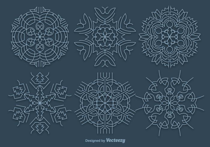 Blue snowflakes Blue snowflakes