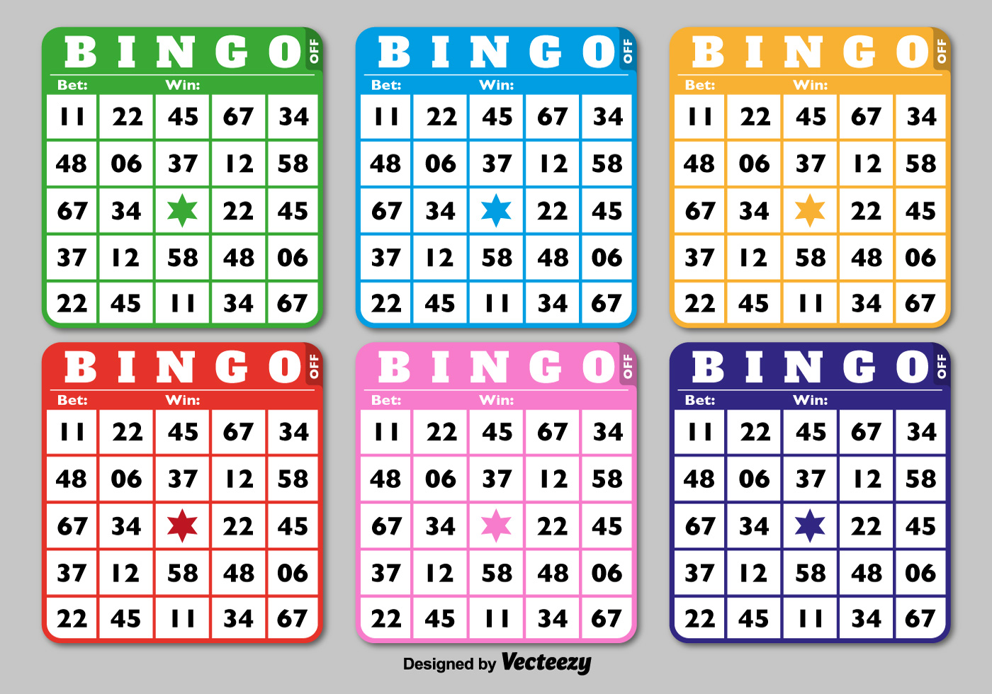 feuille de bingo