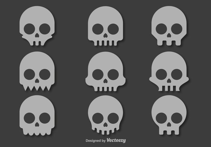 Skull vector icons