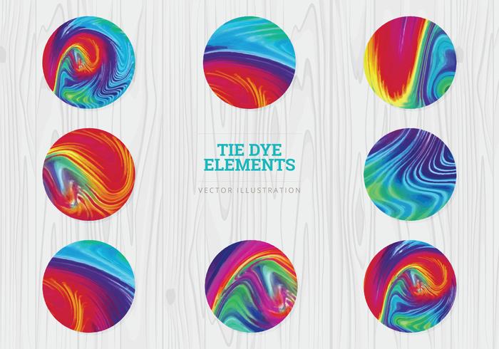 Tie Dye Vector Spheres 