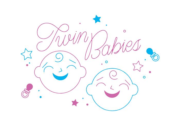 Free Twin Babies Vector