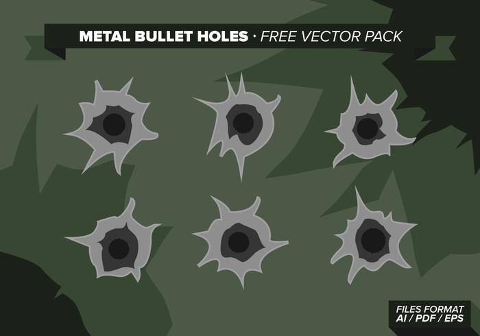 Metal Bullet Holes Free Vector Pack Metal Bullet Holes Free Vector Pack