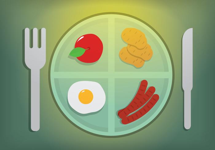 School Lunch Illustration vector