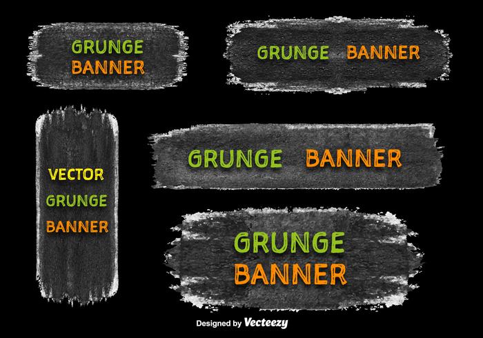 Grunge banner vectors