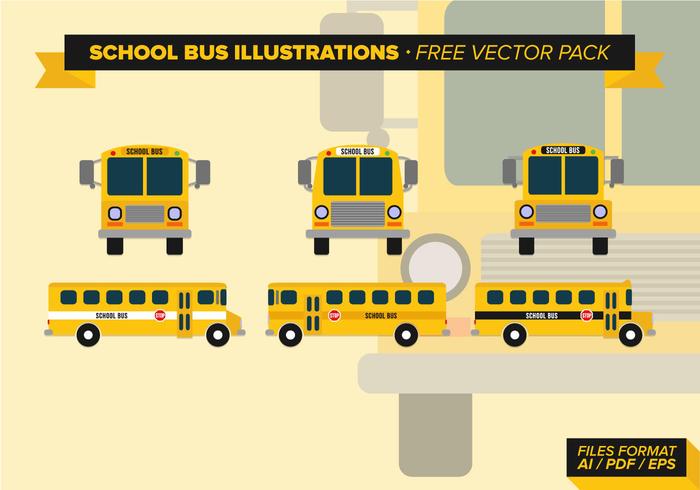 School Bus Illustrations Free Vector Pack School Bus Illustrations Free Vector Pack