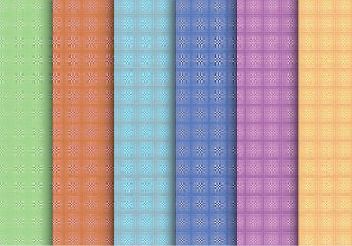 Creative Plaid Pattern Vectors