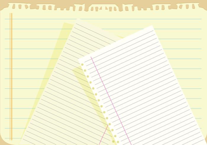 Notebook paper background vector