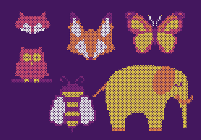 Cross Stitch Animal Set Cross Stitch Animal Set