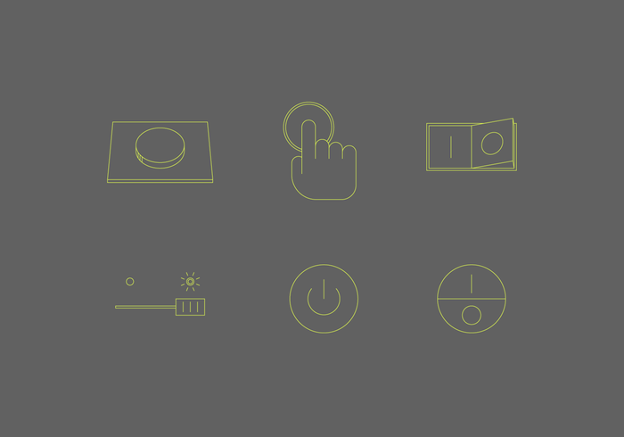 On Off Buttons vector