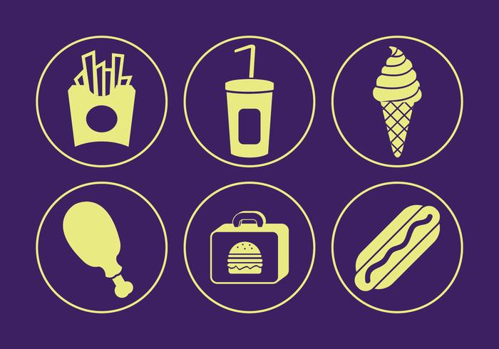 Iconos De Vector De Alimentos