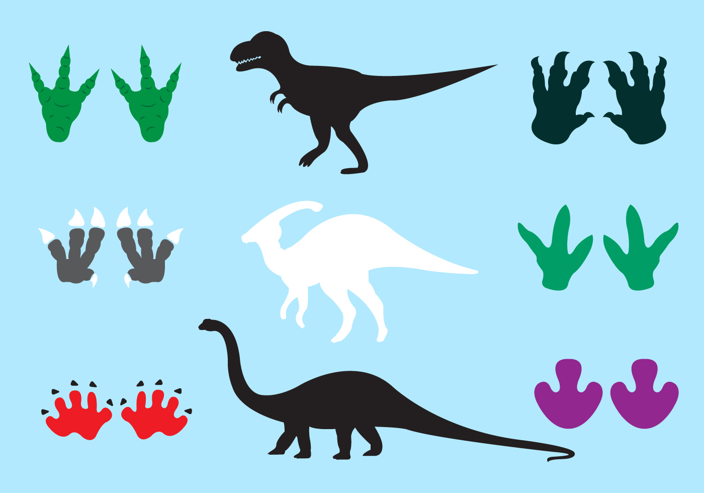 dinosaur tracks clipart - photo #37