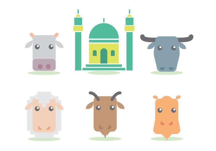 Eid Al Adha Vector Set Eid Al Adha Vector Set