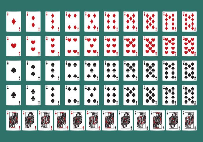 Poker Tarjetas vector