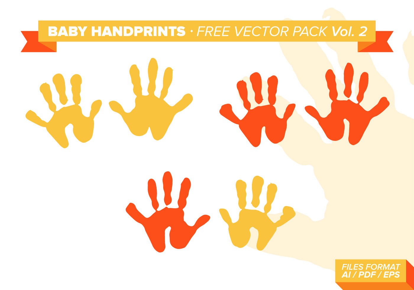 Download Baby Handprints Free Vector Pack Vol. 2 - Download Free ...
