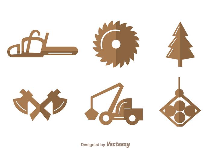 Sawmill Icons vector