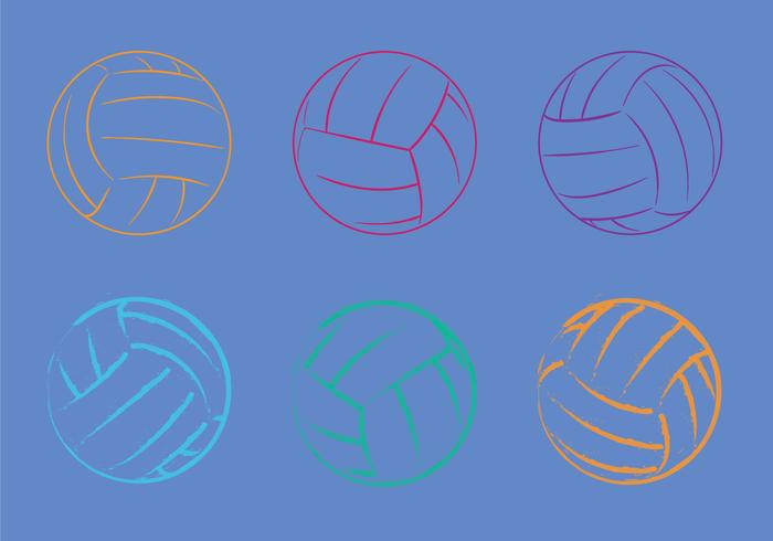 Free Volleyball Vector Illustration