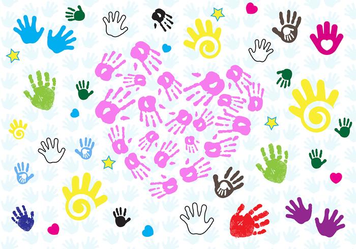 Baby Hand Print Vector