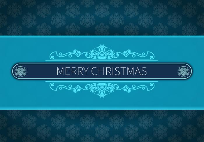 Merry christmas blue background vector