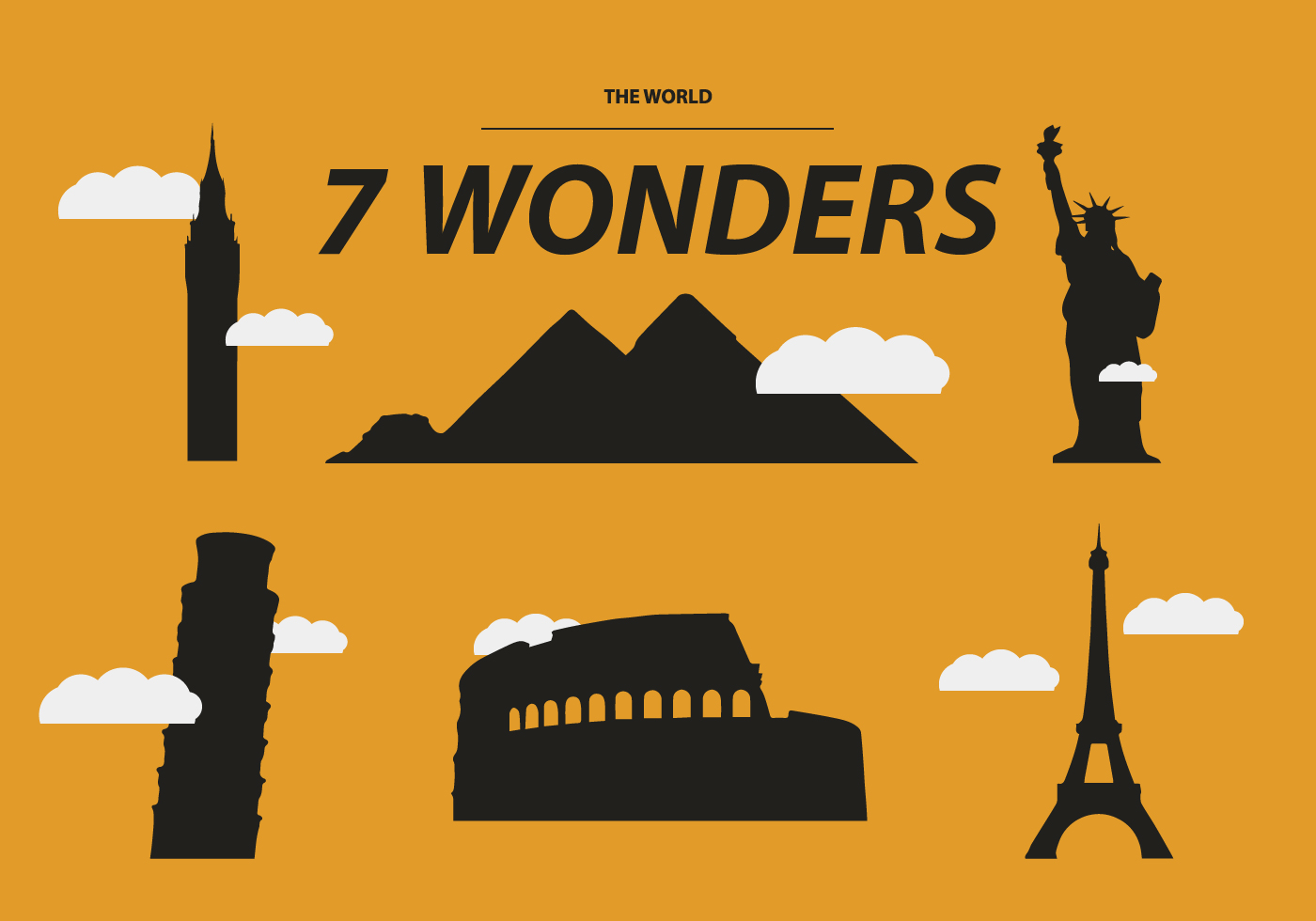 THE SEVEN WONDERS VECTOR 99115 Vector Art At Vecteezy the-seven-wonders-vector-99115-vector-art-at-vecteezy