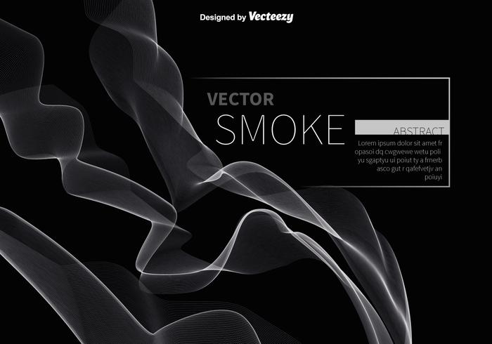 Abstract white smoke vector