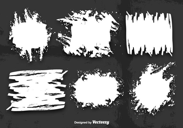 Blanco grunge banner vectores