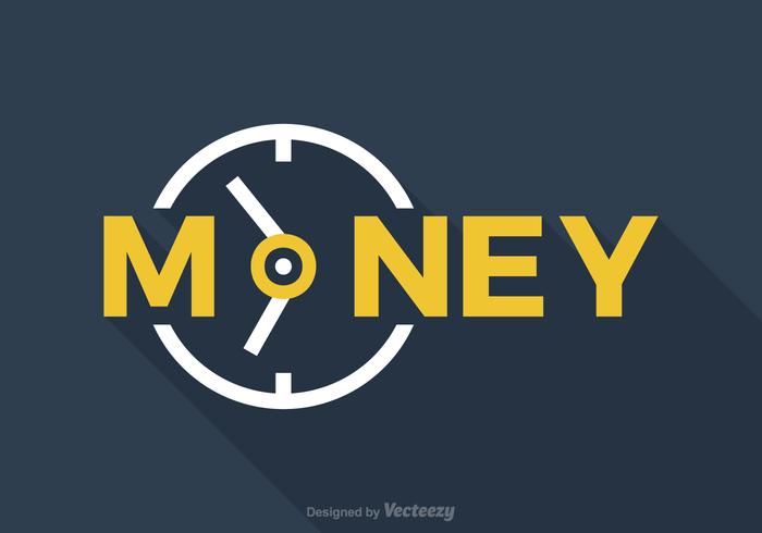 Time Is Money Vector Word Art