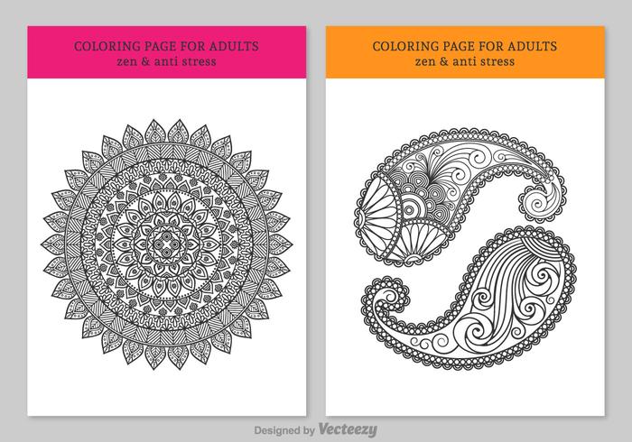 Gratis para colorear para adultos vector