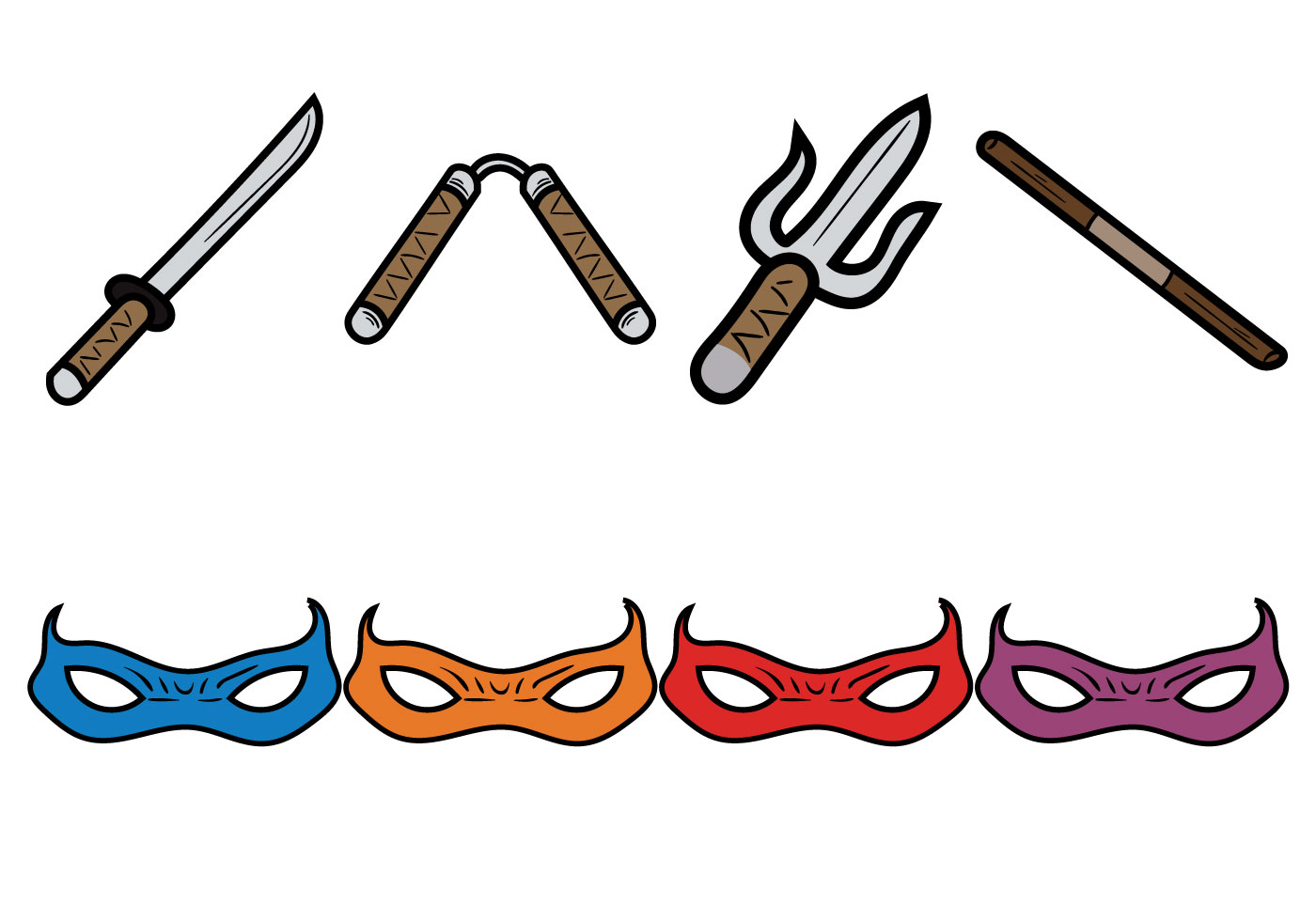 Tmnt Weapons Svg