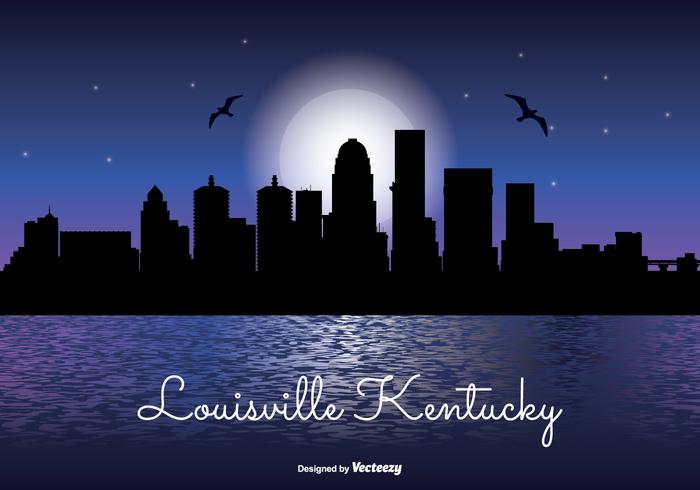 Louisville Kentucky Night Skyline Louisville Kentucky Night Skyline