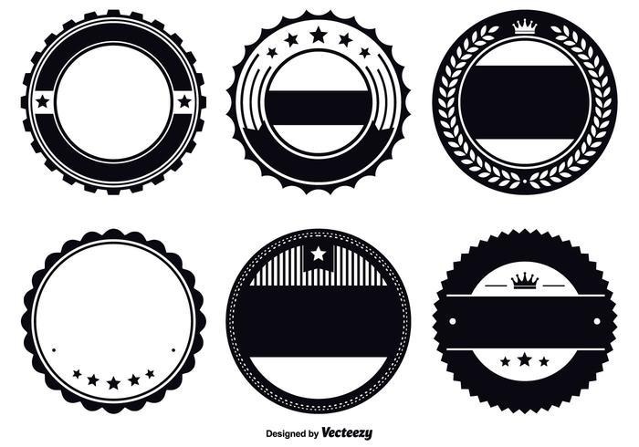 Assorted Badge Template Set vector