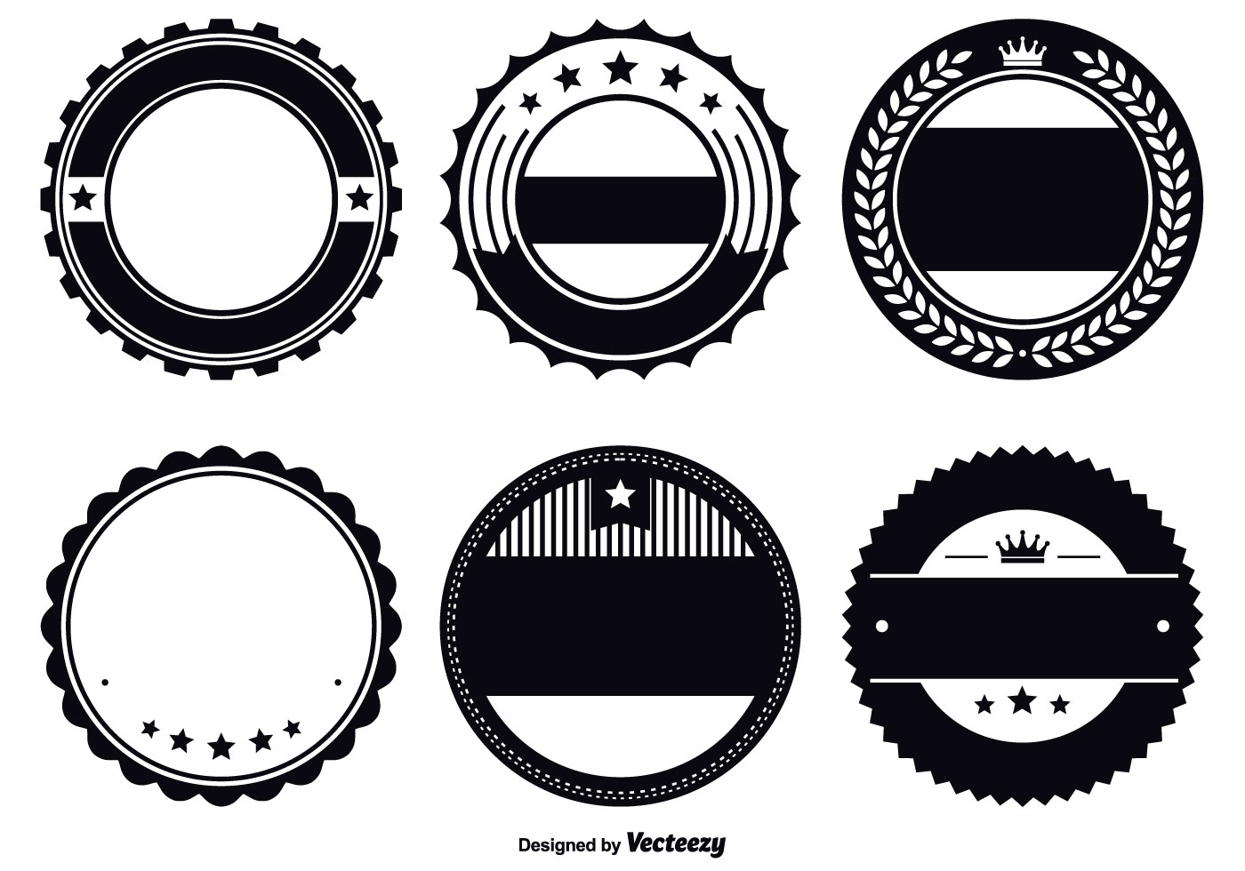 Assorted Badge Template Set Download Free Vectors Clipart Graphics Vector Art